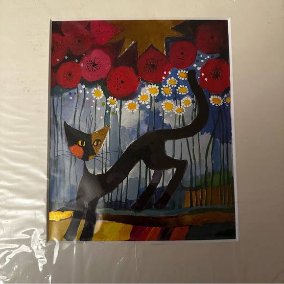 Colorful Cat Art Print - Picture 2 of 9